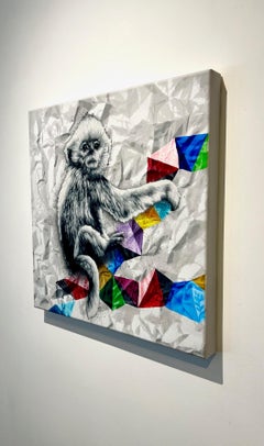 pop art, contemporary art, spray paint stencil, european, animal art, street art
