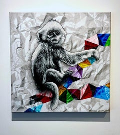 pop art, arte contemporanea, stencil con vernice spray, europeo, arte animale, arte di strada