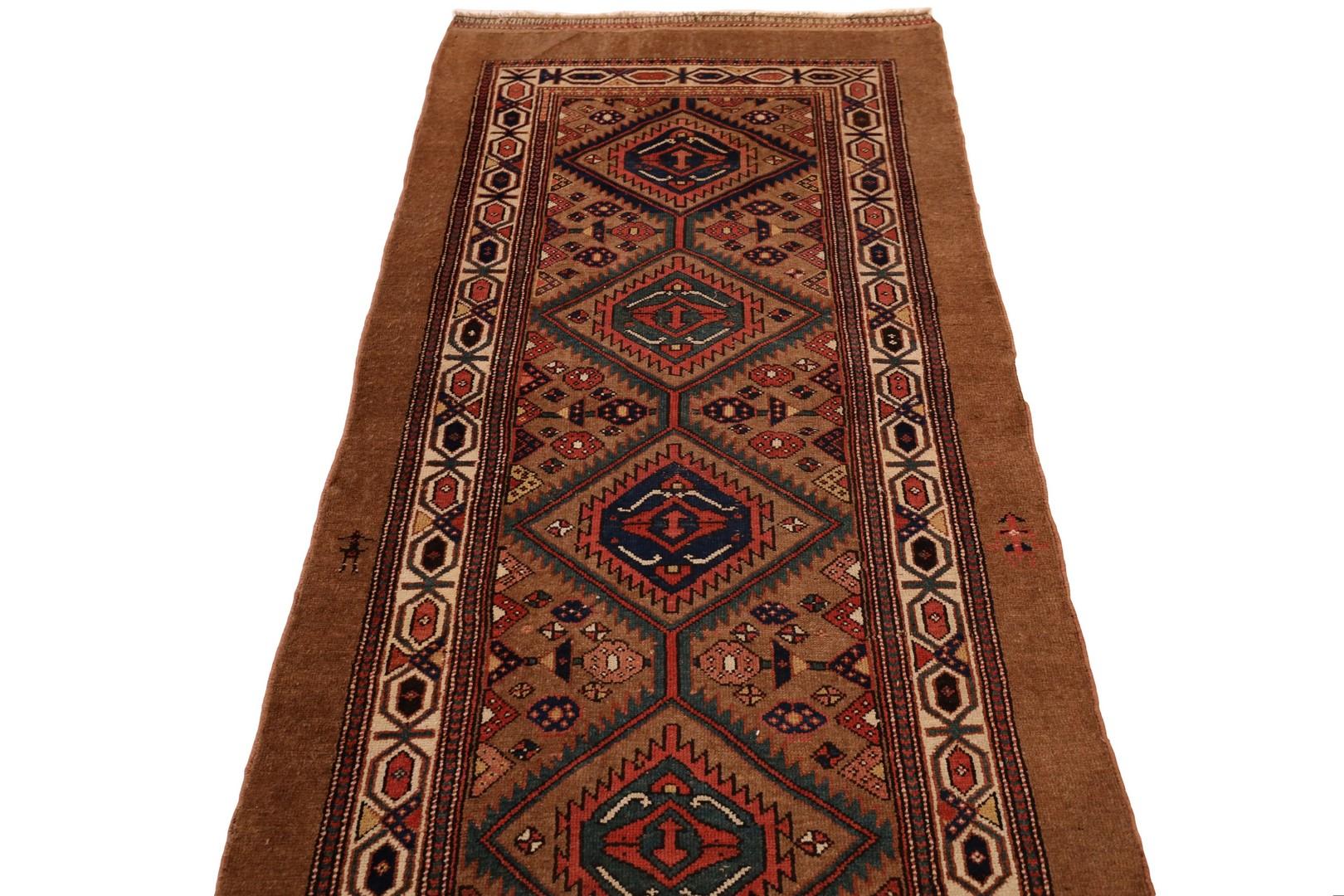 Hamadan Antique Camel-Hair Runner In Good Condition For Sale In New York, NY