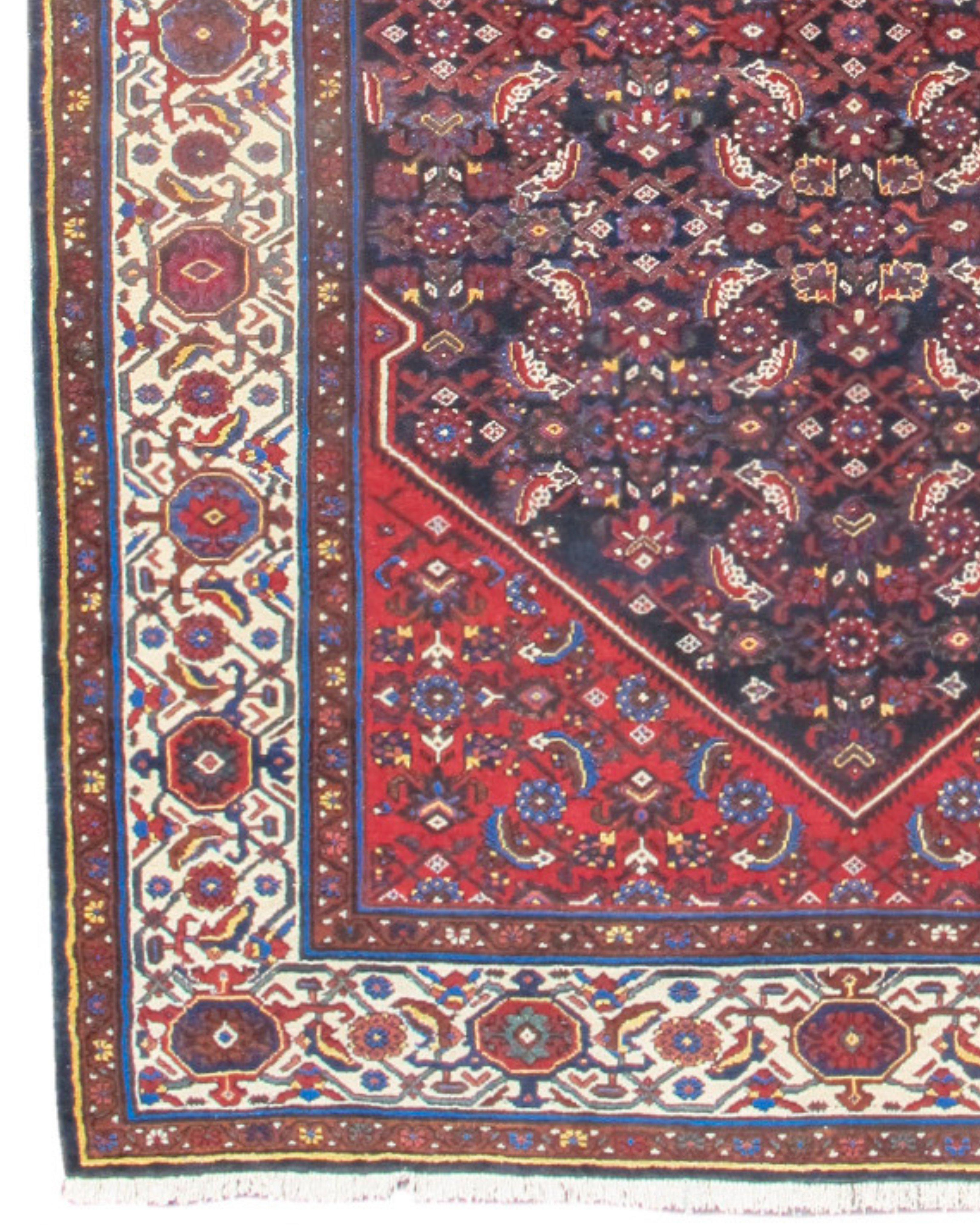 Hamadan Long Rug, Early 20th century In Excellent Condition For Sale In San Francisco, CA