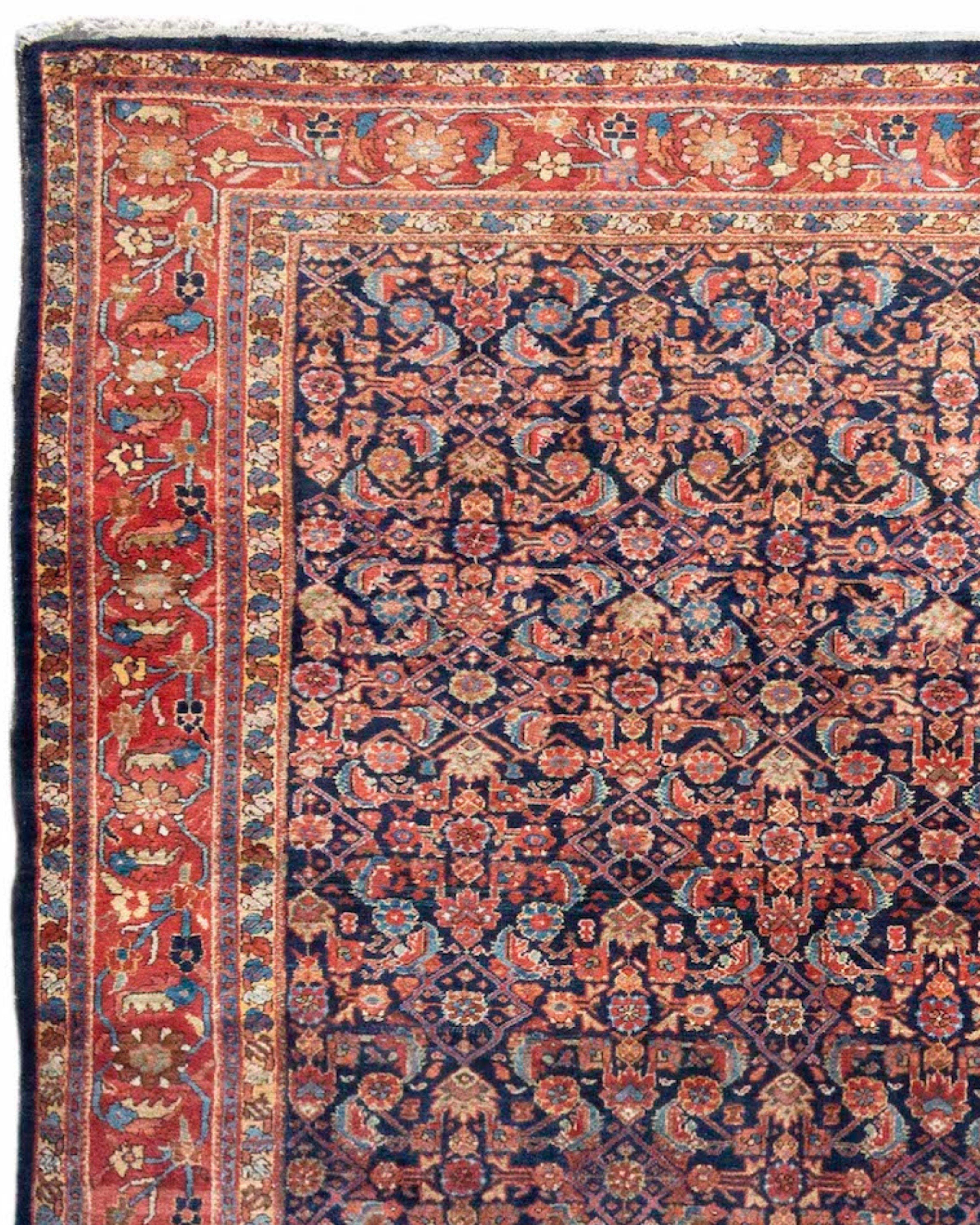 Hand-Knotted Hamadan Rug, Early 20th Century For Sale