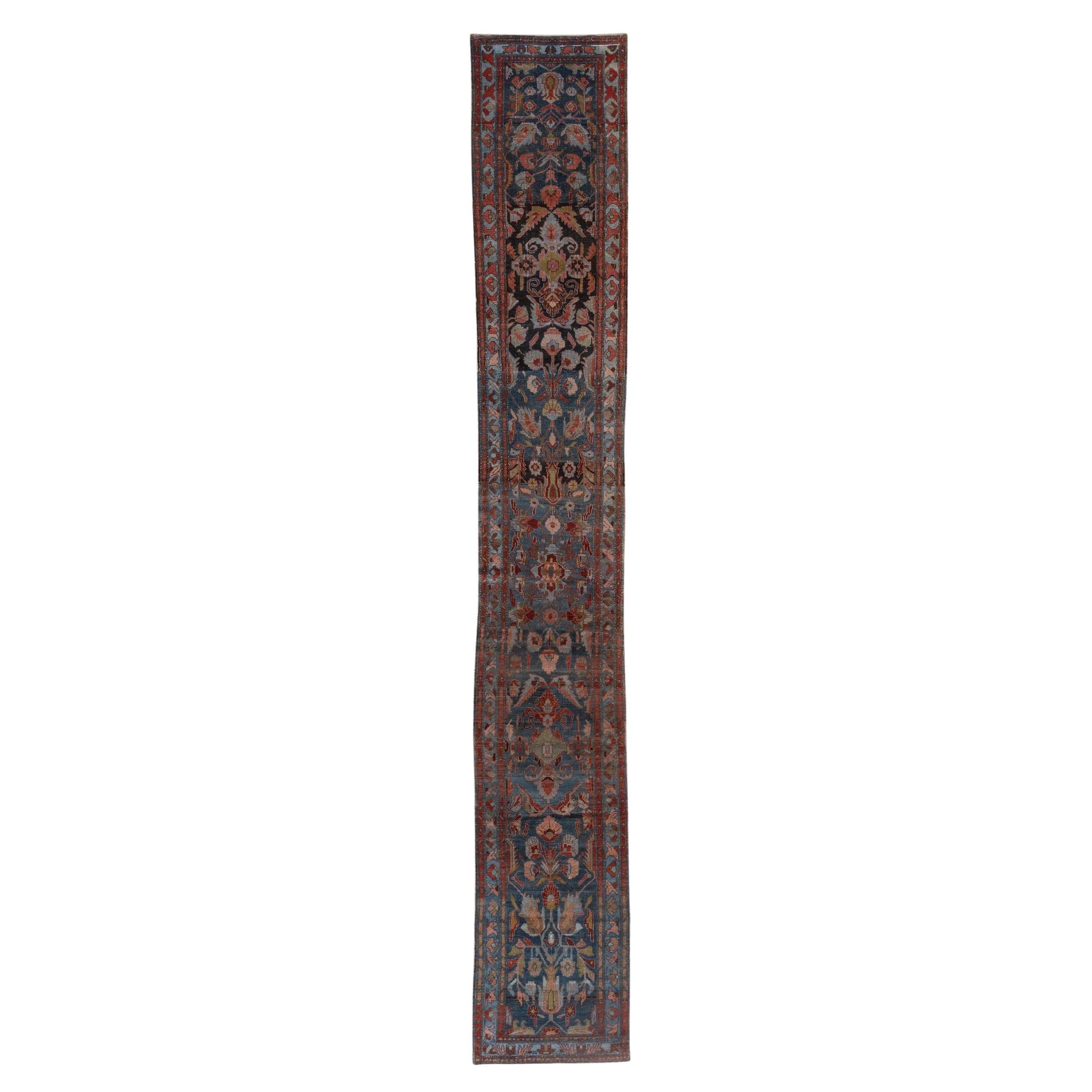 Hamadan Runner, Narrow, Antique, circa 1910s