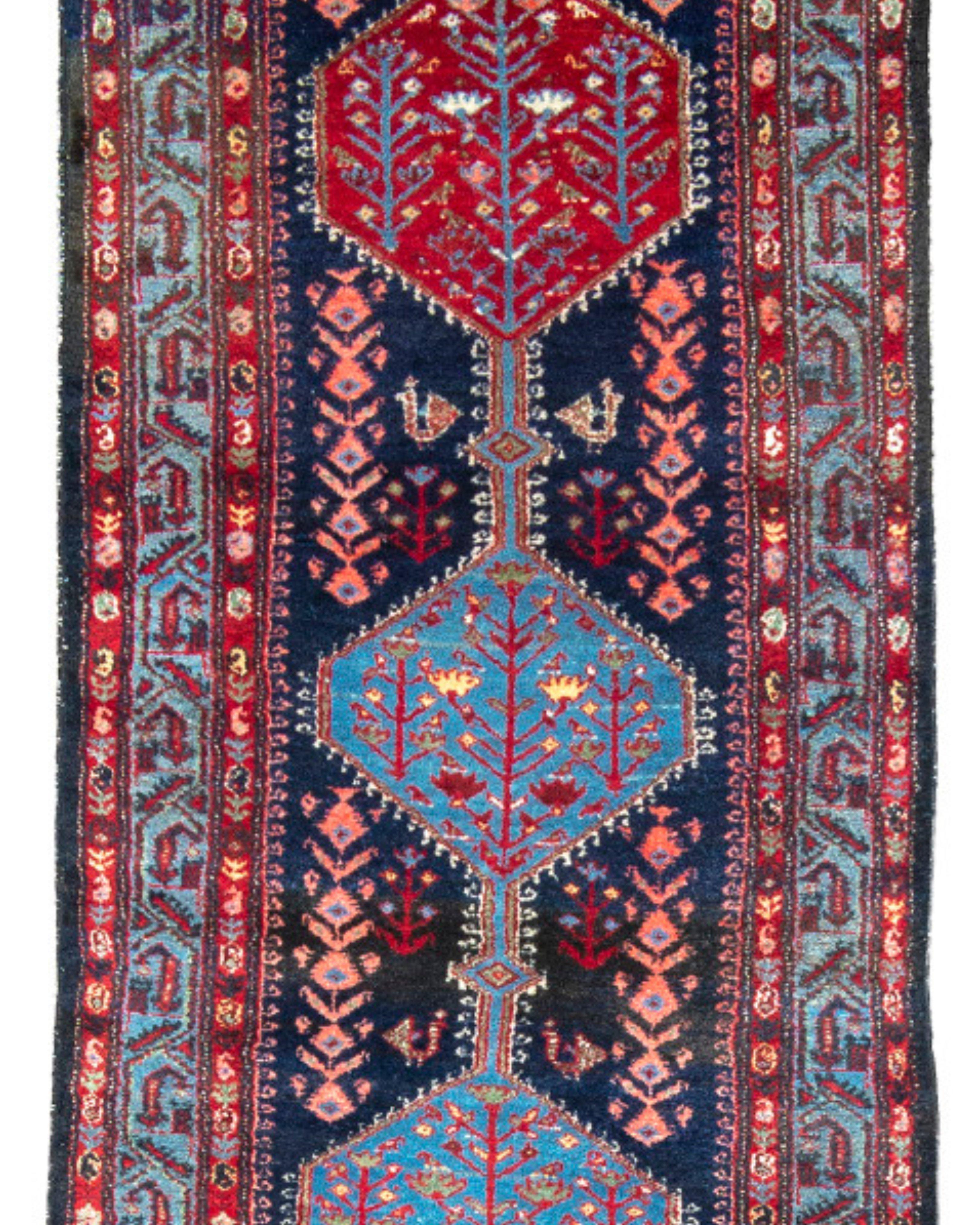 Antique Persian Hamadan Runner, Early 20th Century In Excellent Condition For Sale In San Francisco, CA
