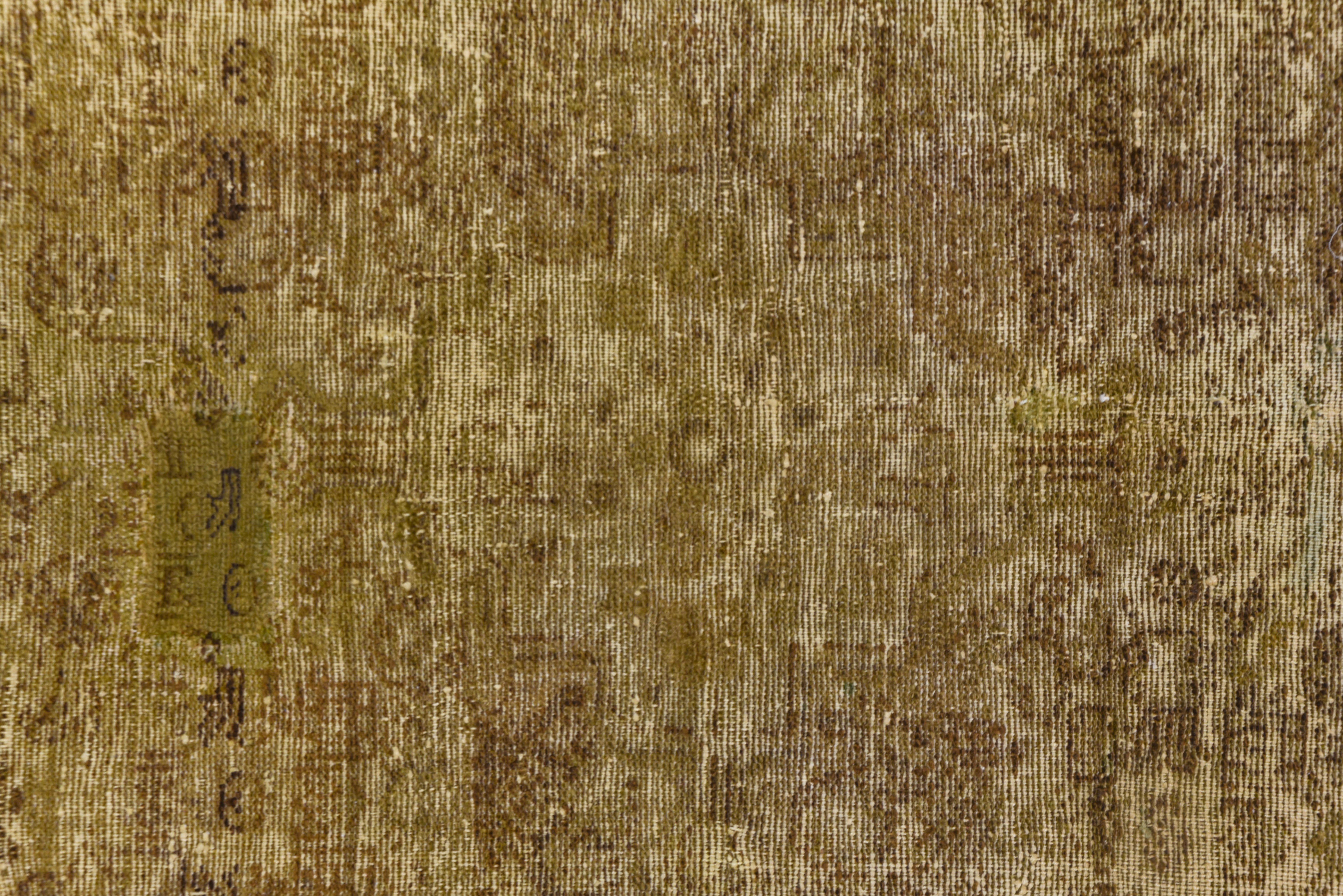 Hamadan Vintage Olivgrüner Teppich Circa 1920er Jahre im Zustand „Gut“ im Angebot in New York, NY