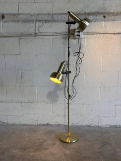 Hamalux Gold Standing Lamp Metal Mid-Century Modern