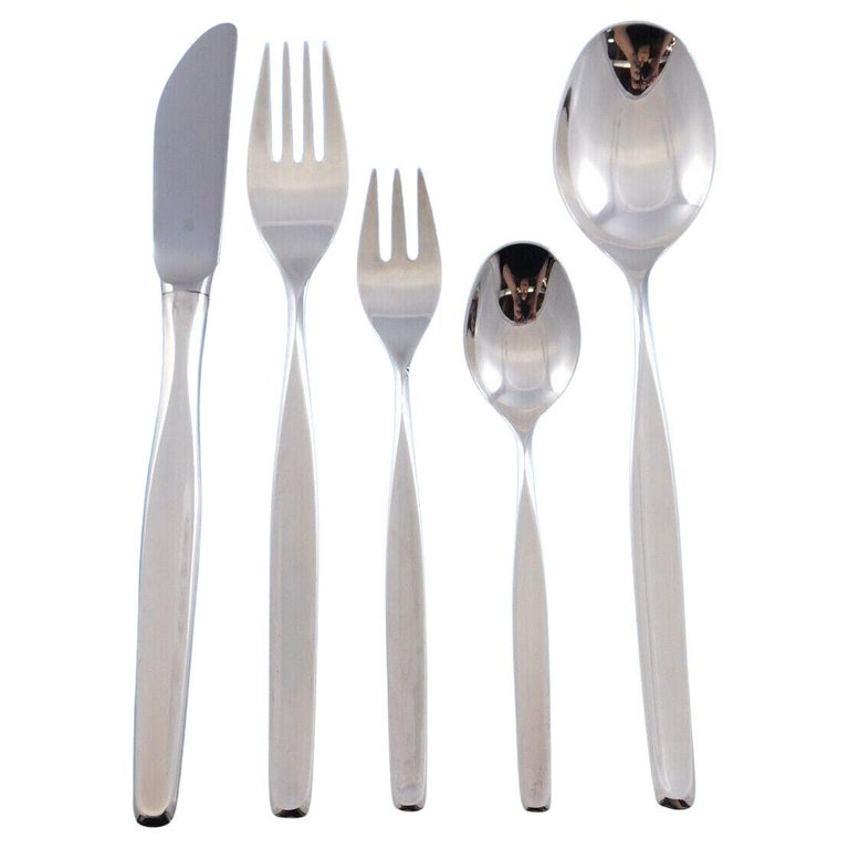 Hamburg by WMF German 800 Silver Flatware Service Set 63 Pieces 
