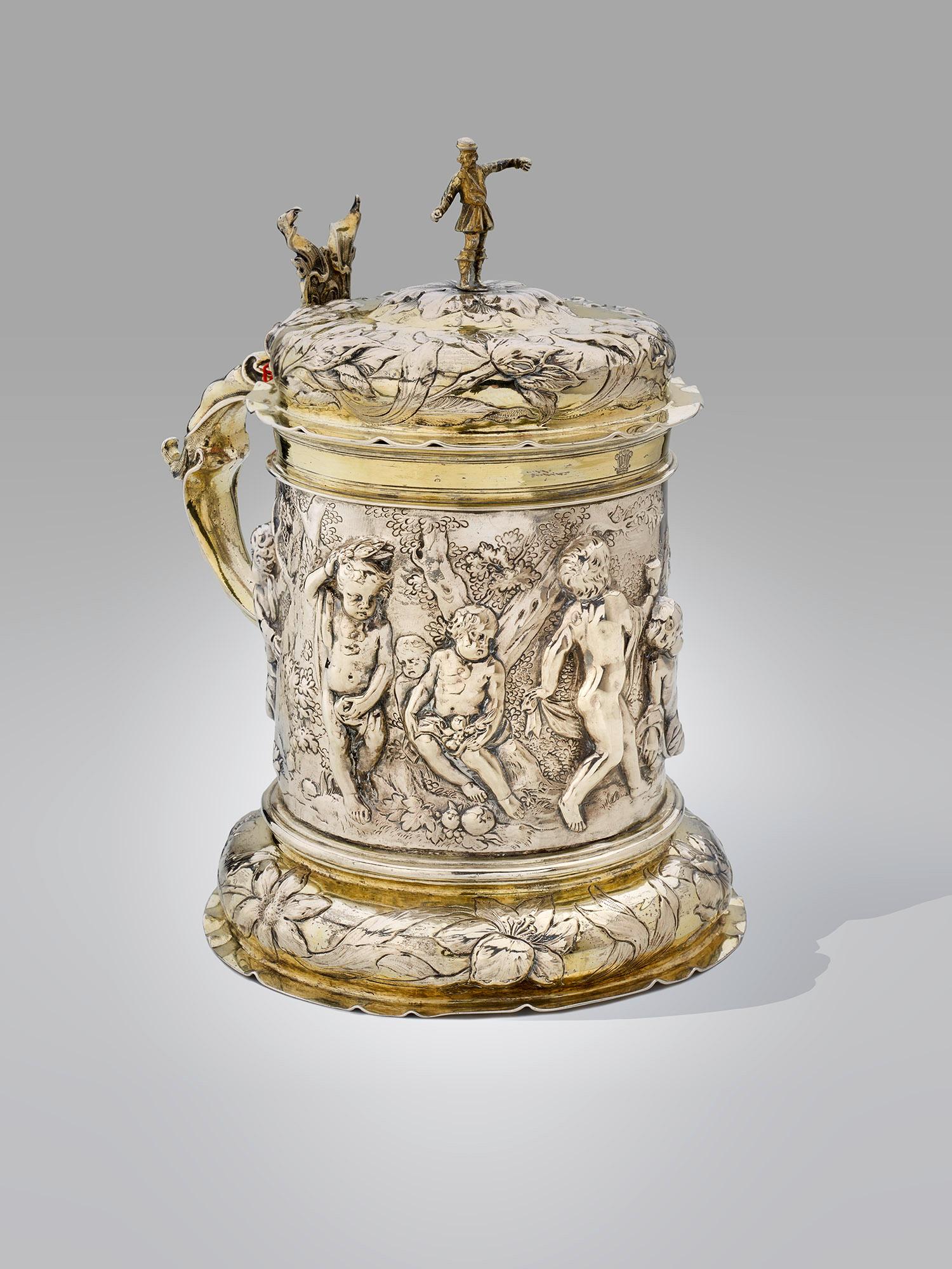 Hamburg Silver Tankard by Peter Ohr I., around 1660 In Good Condition For Sale In Bamberg, DE