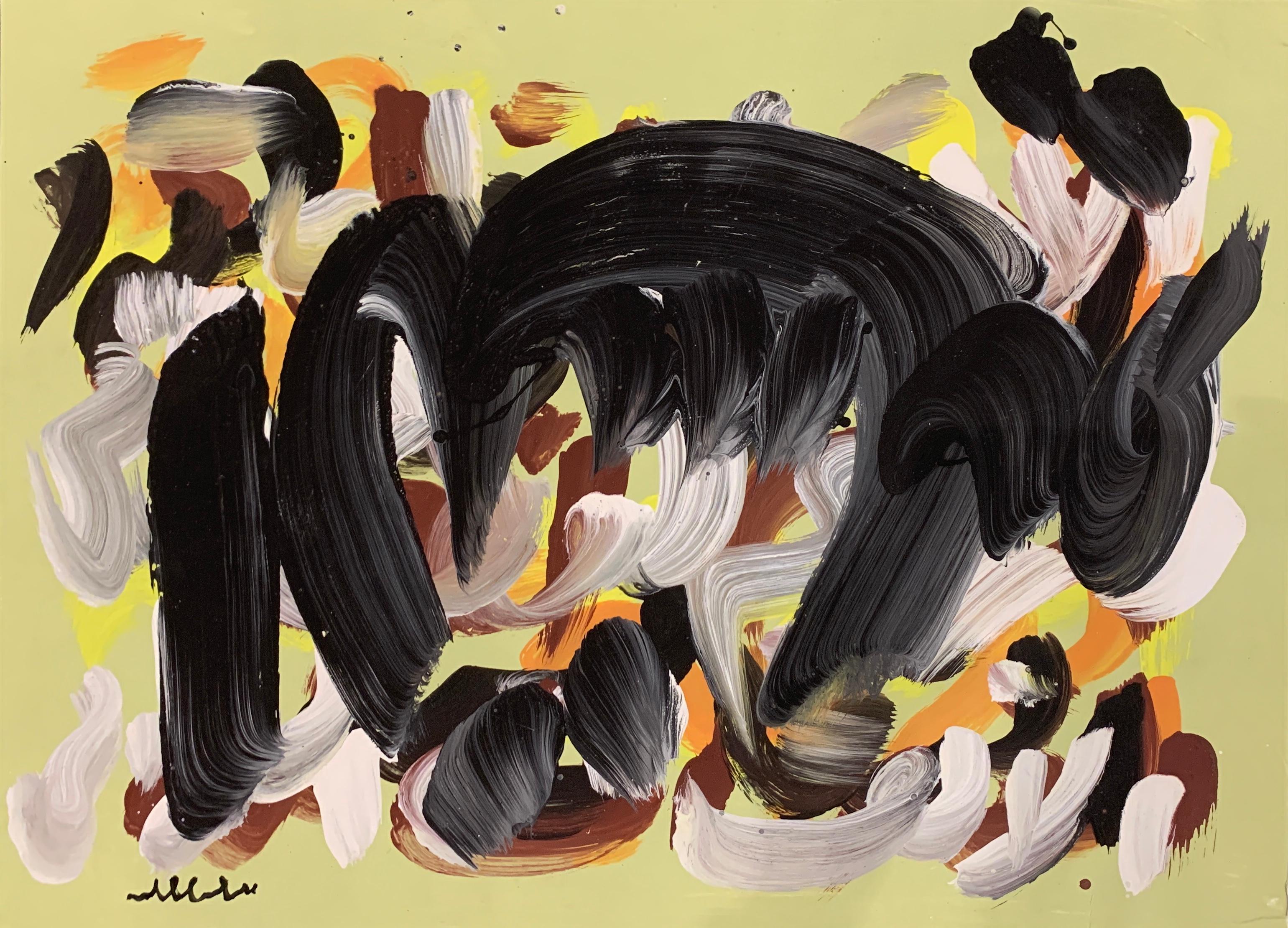 Hamed Abdalla Abstract Painting – Al Taslim, Kapitulation