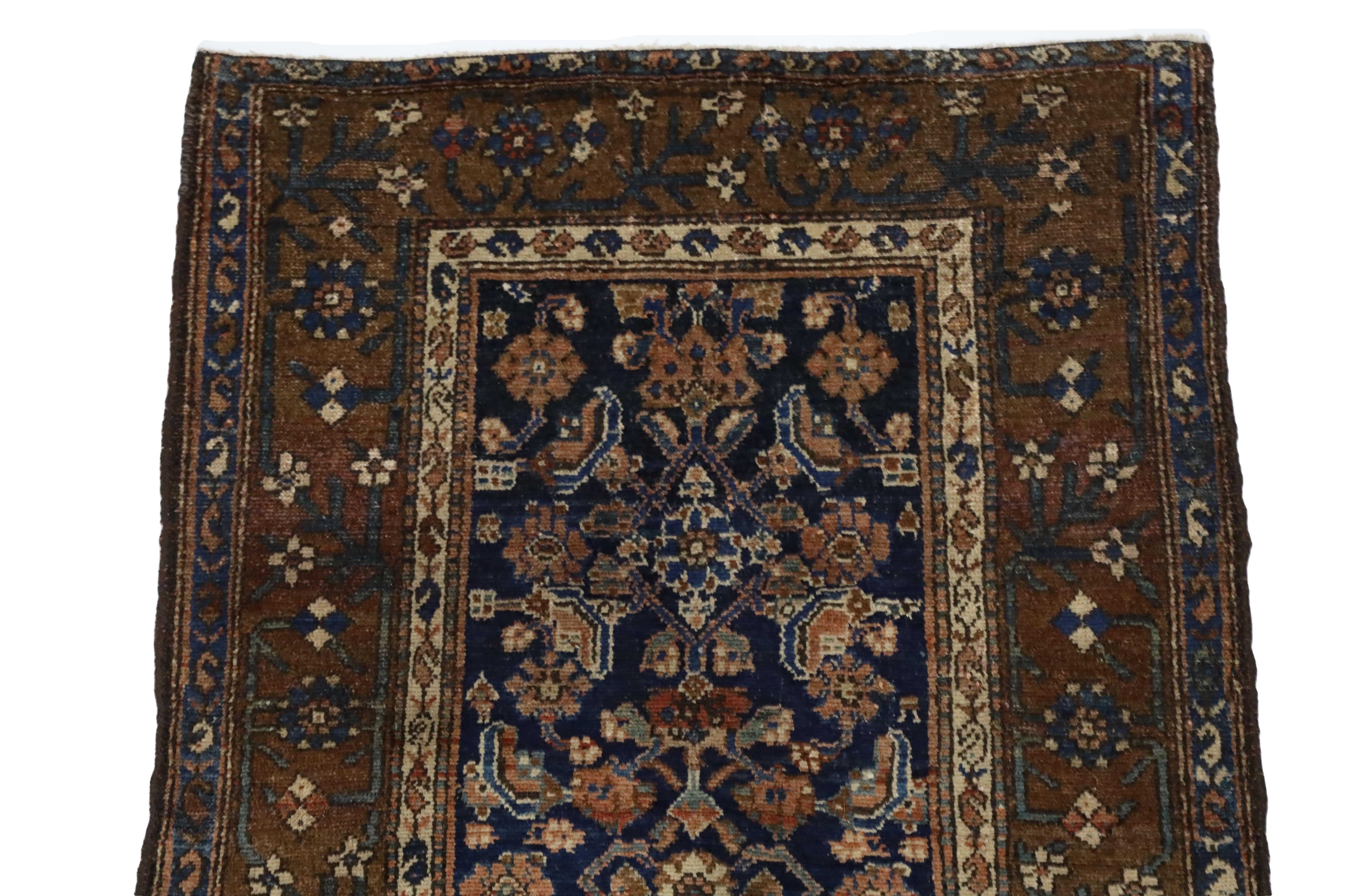 Antiker Hamedan-Teppich - 3'2