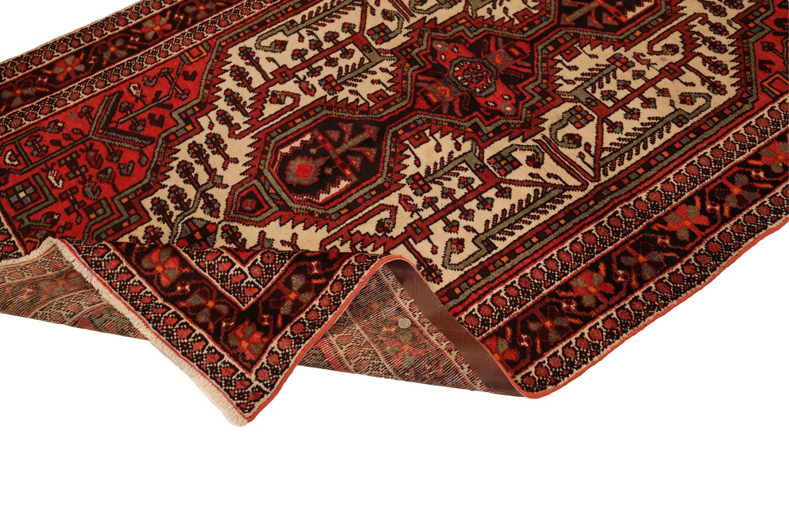 Hamedan Vintage-Teppich - 4'6
