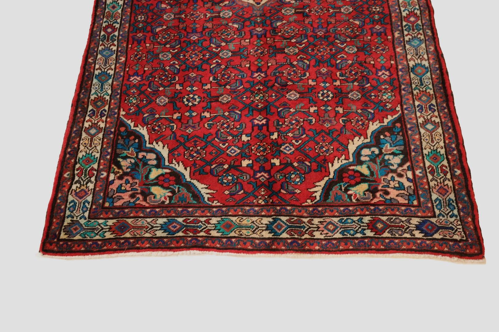 Persian Hamedan Vintage Rug - 4'8