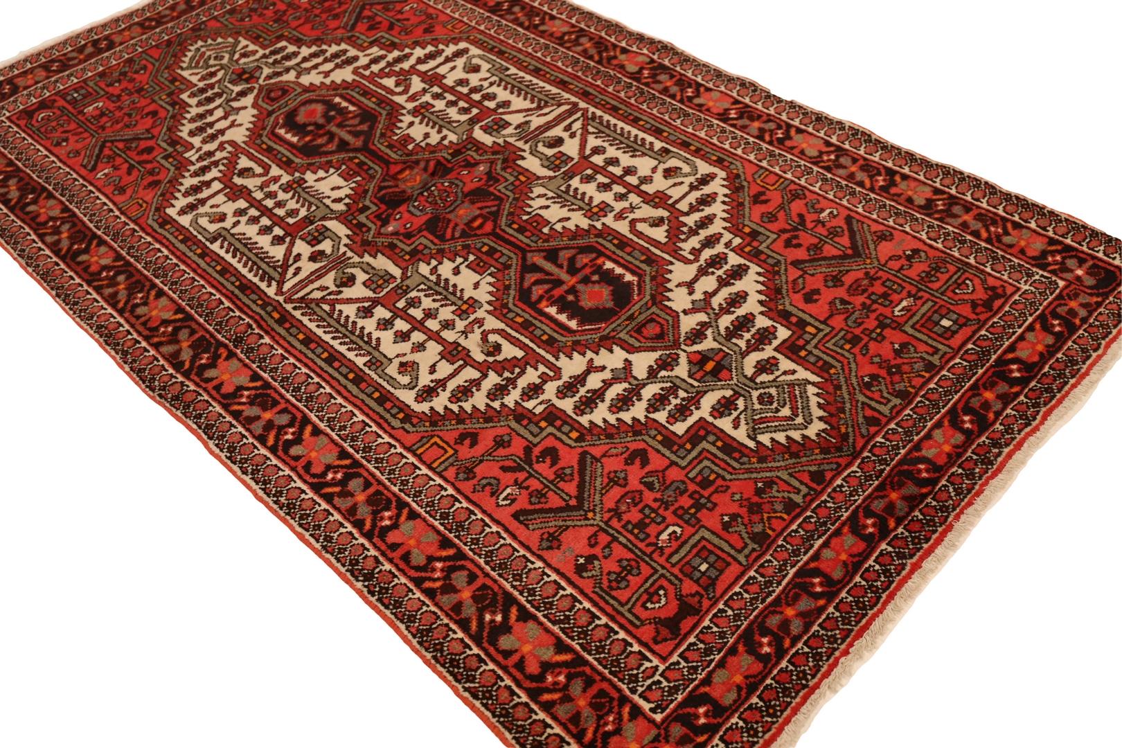 Hamedan Vintage-Teppich - 4'6
