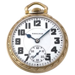 Hamilton 10k Gold Filled Pocket Watch Pa 1257610