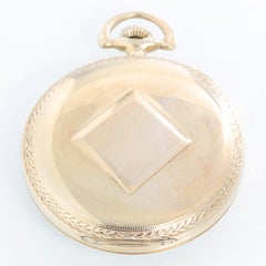 Hamilton 14 Karat White Gold Pocket Watch