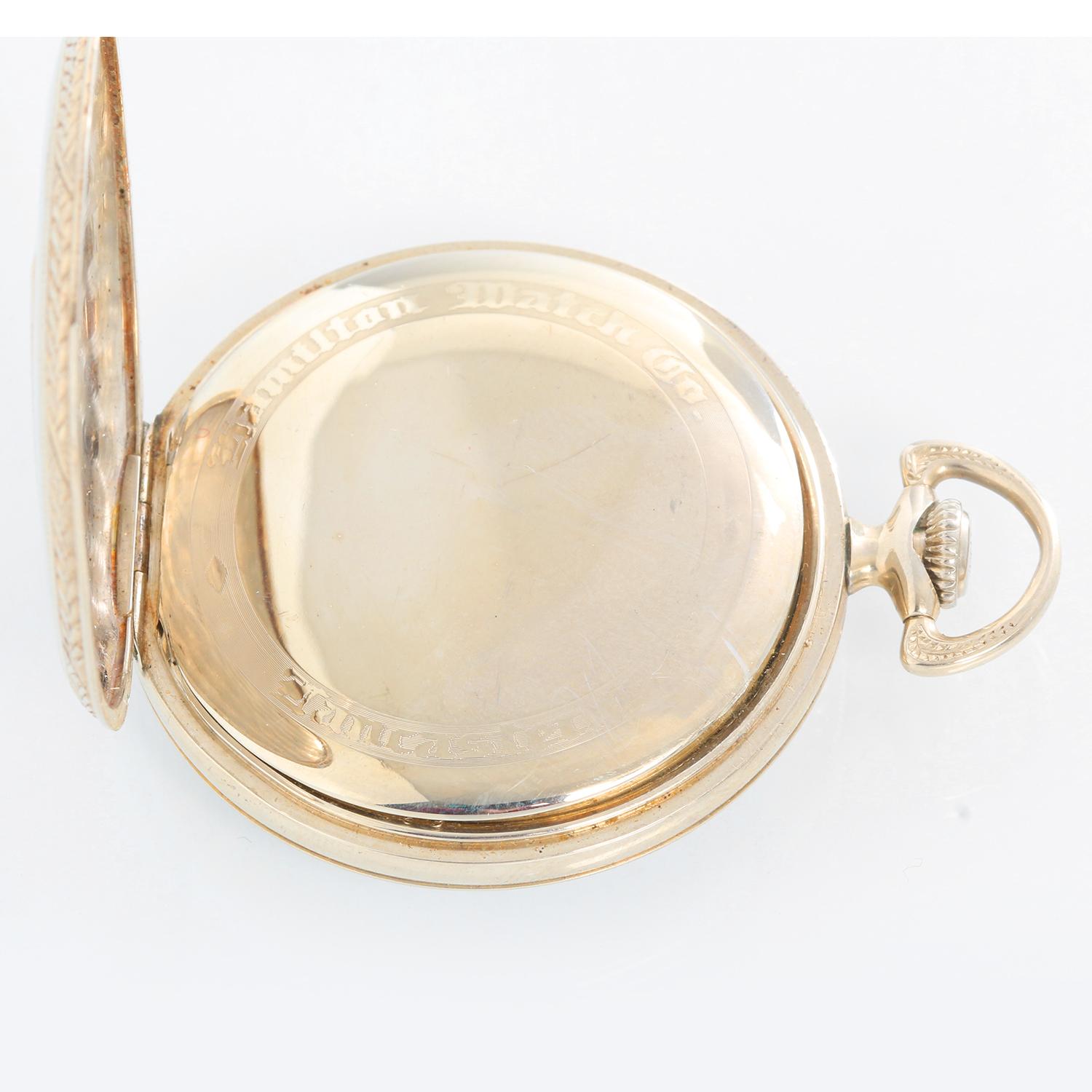 hamilton gold pocket watch