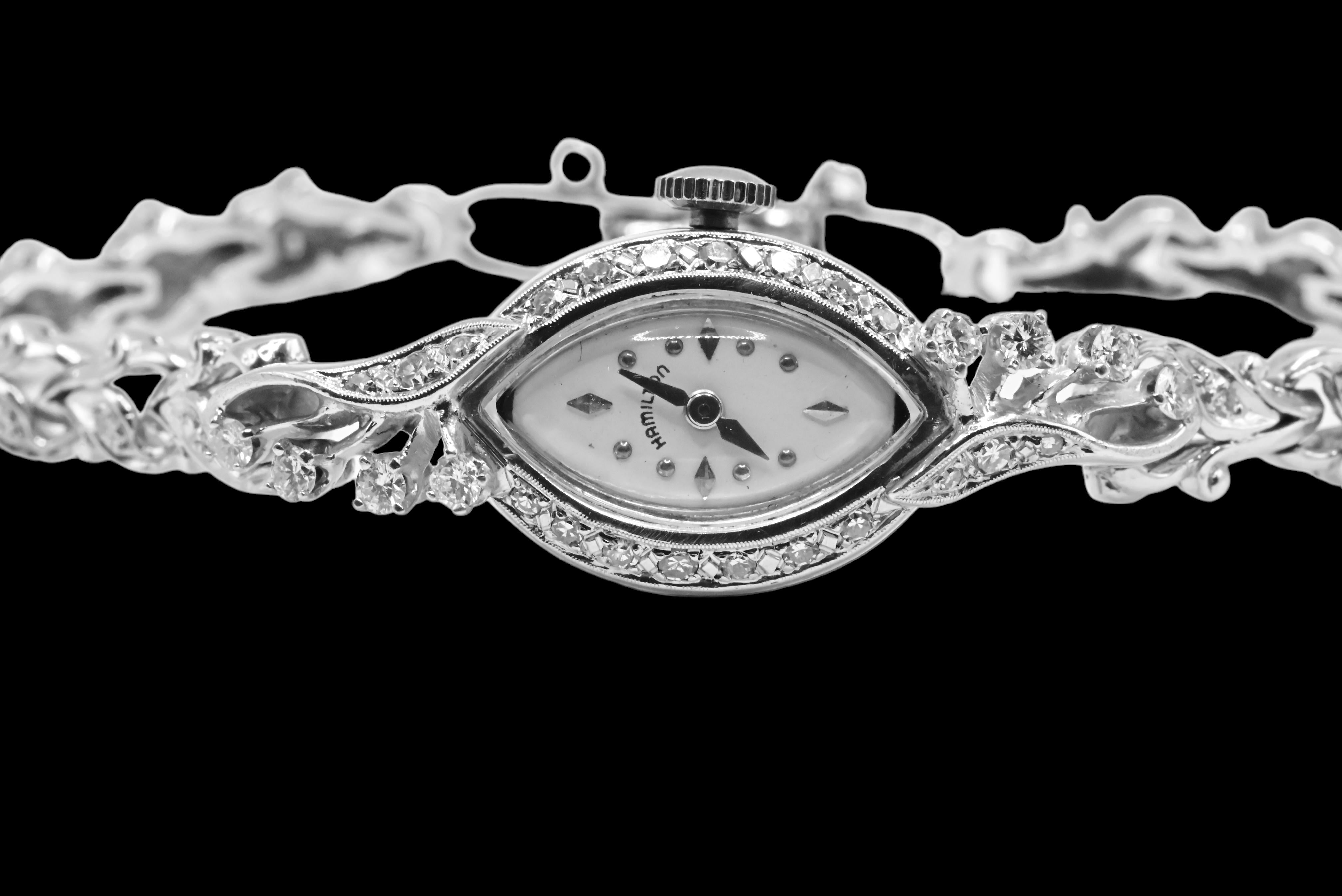 antique ladies hamilton diamond watches