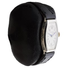 Hamilton 14Kt Solid Gold Ladies Art Deco Tonneau Shaped Watch 1930's