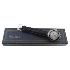 Hamilton 14Kt White Gold "Spur" Watch circa 1920's