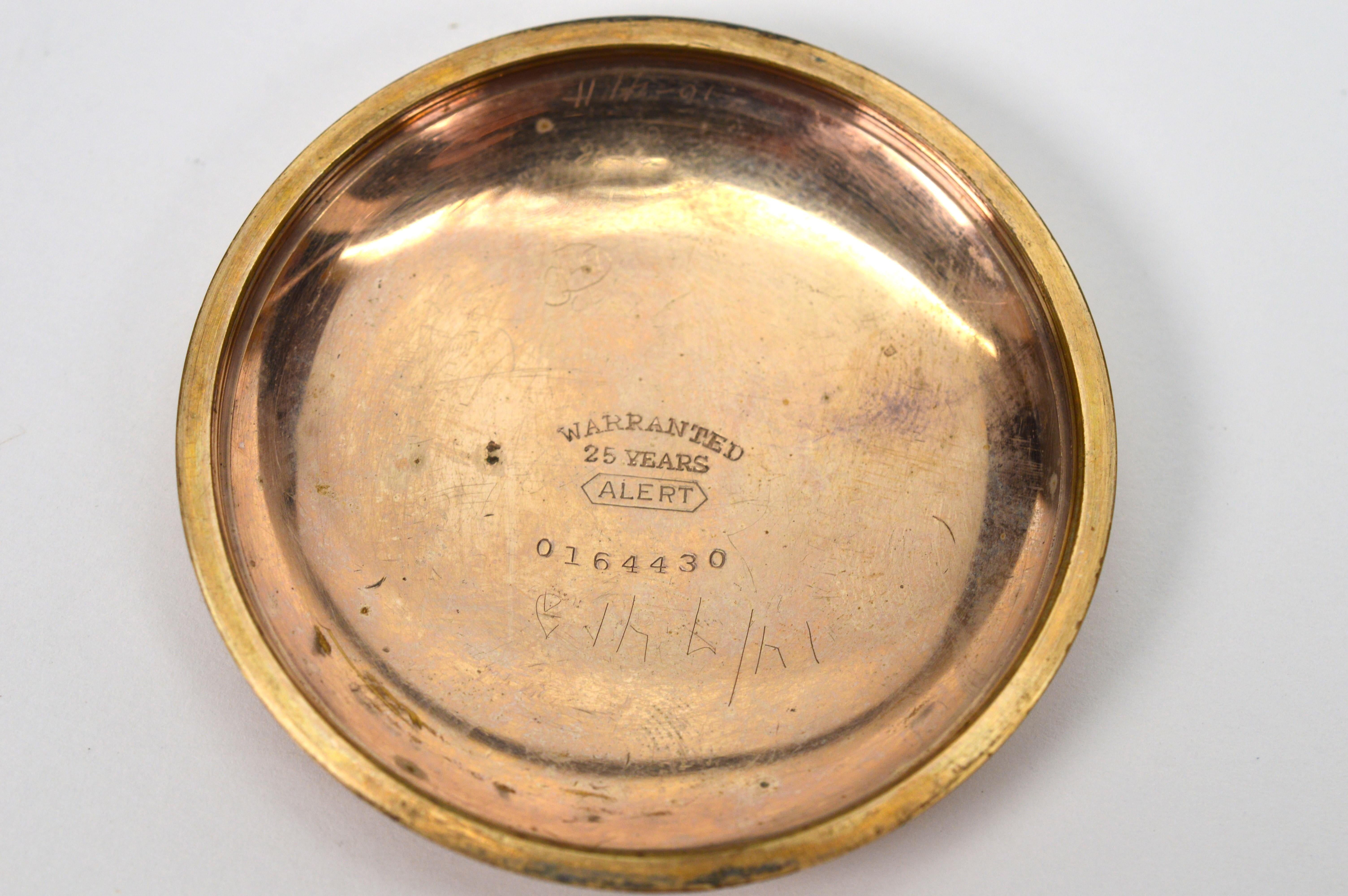 Montre de poche en laiton Hamilton 940 - Circa 1912 en vente 3