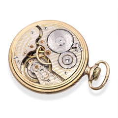 Orologio da tasca Hamilton 992, misura 16, 21 rubini, placcato in oro, modello da ferrovia