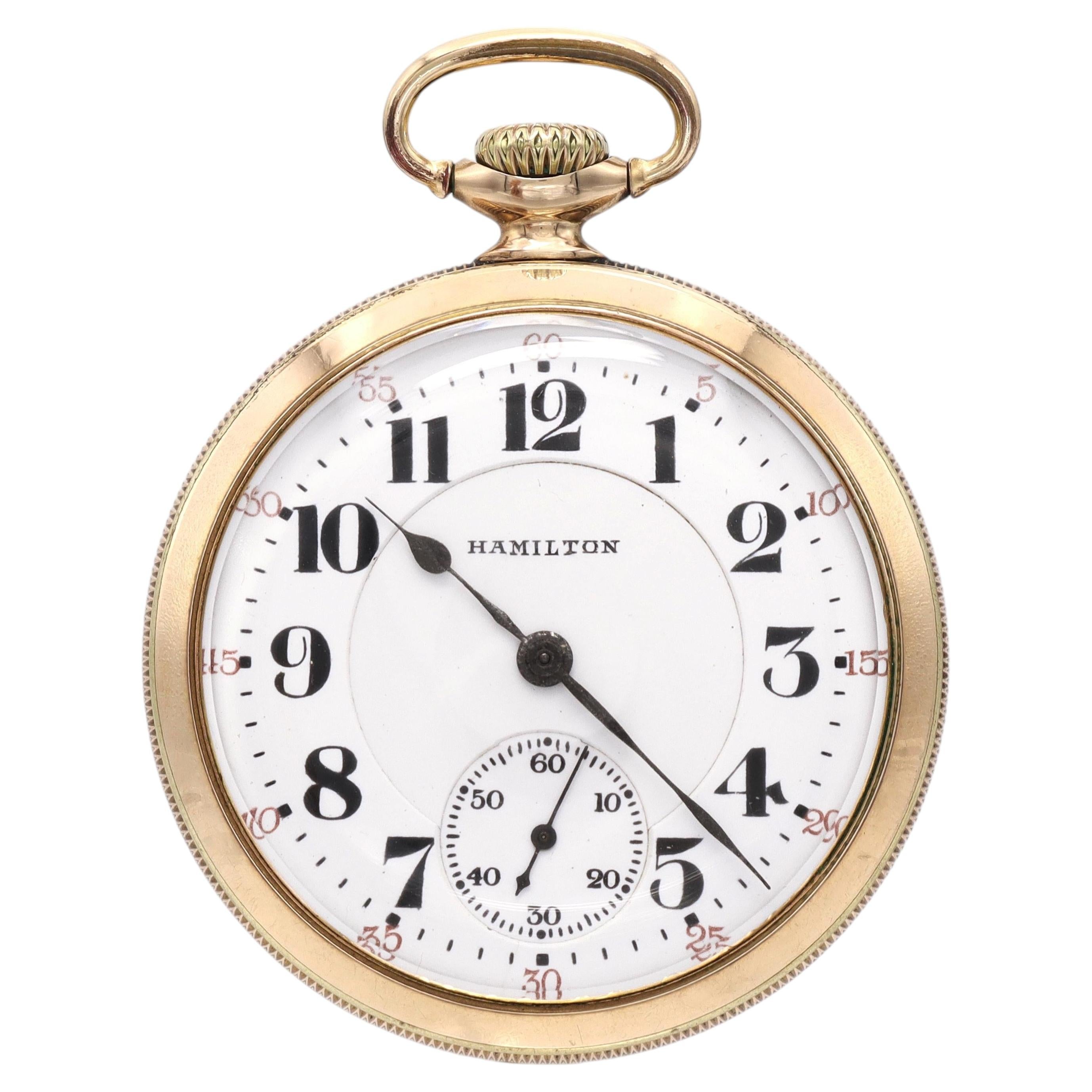 How do I open a Hamilton pocket watch?