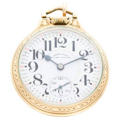 Hamilton 992B Railroad 14K Gold Filled Pocket Watch