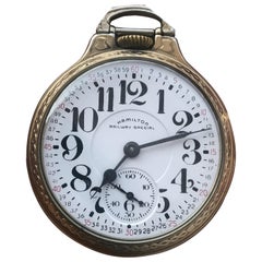 Hamilton 992B Railroad 21J Railway Special Montgomery Dial C27105 Pocket Watch