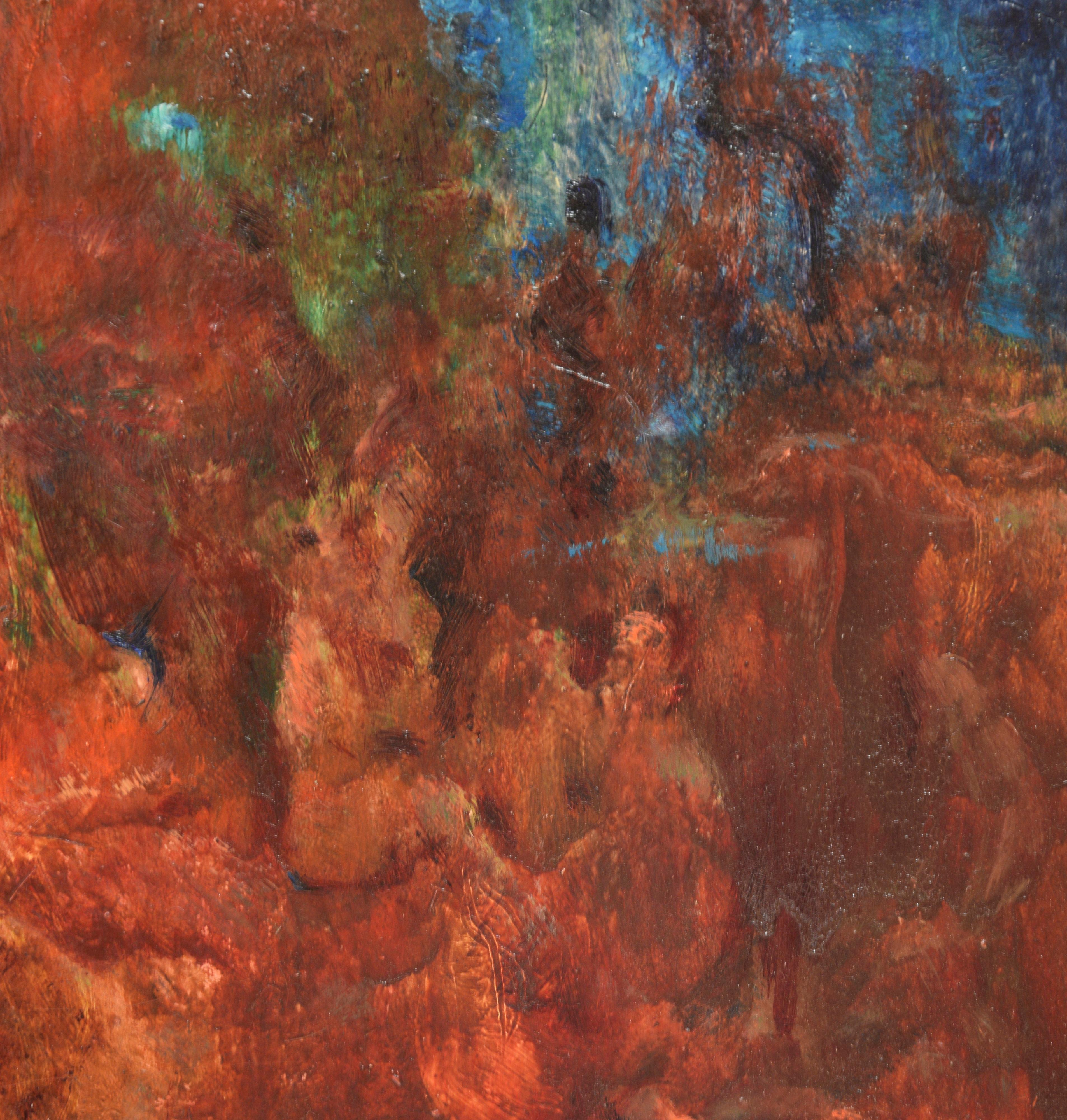 « The Visionary », huile sur toile expressionniste abstraite  en vente 1