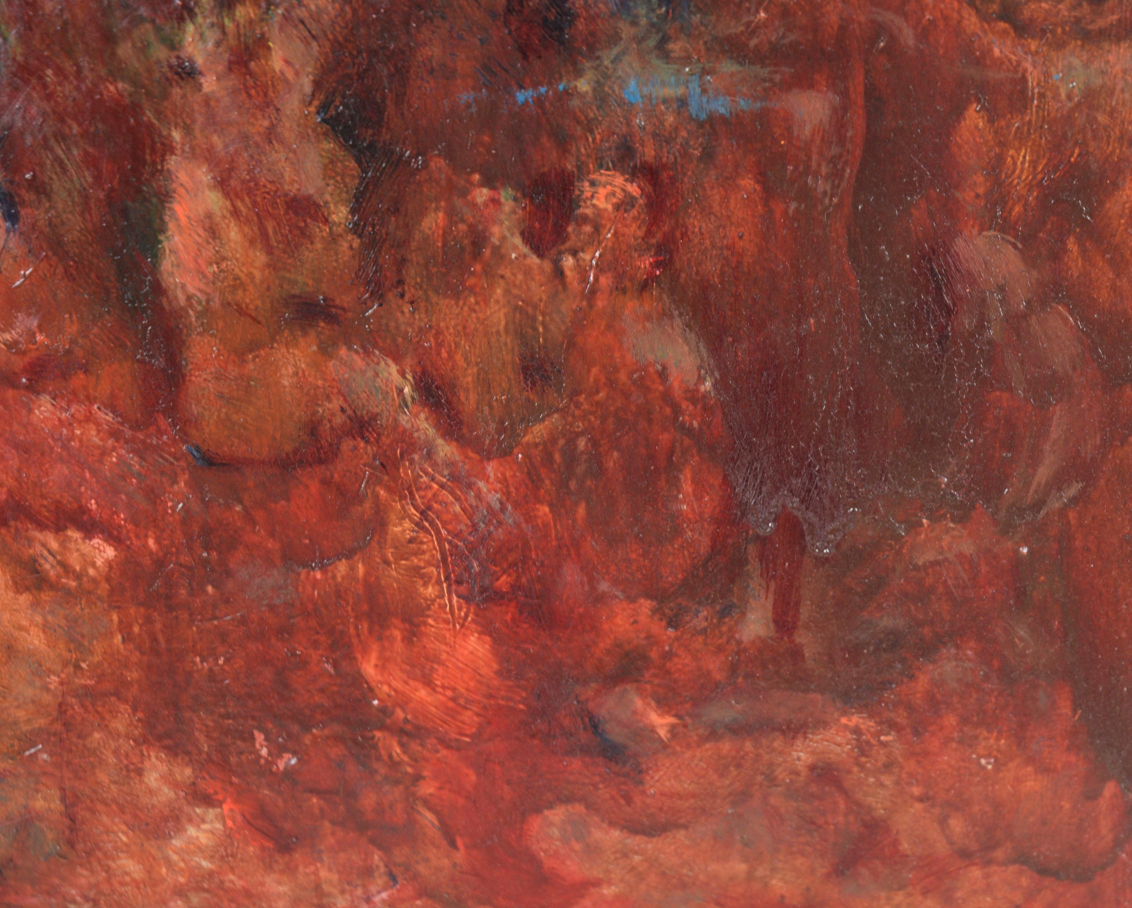 « The Visionary », huile sur toile expressionniste abstraite  en vente 2