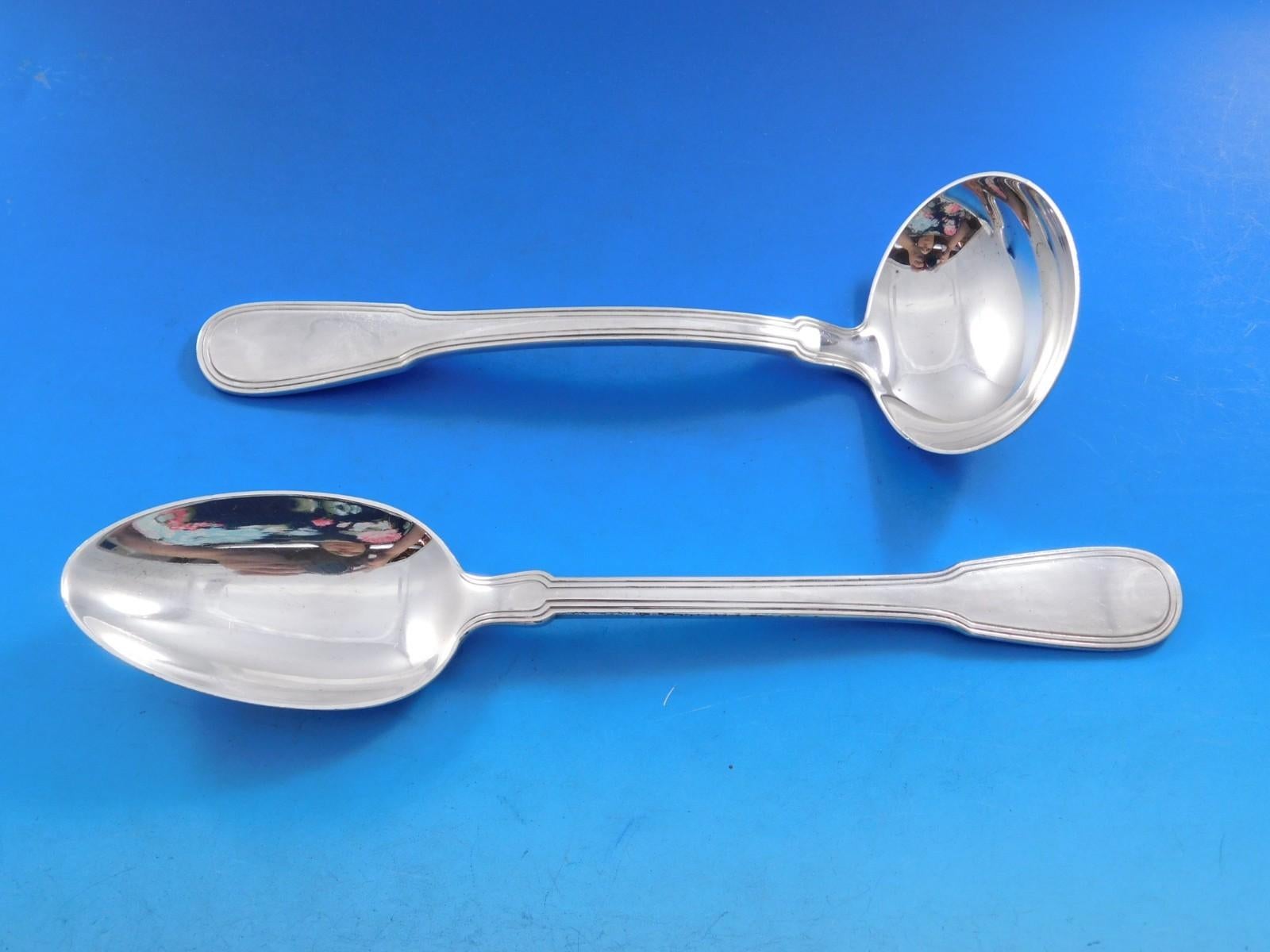 Hamilton aka Gramercy by Tiffany Sterling Silber Besteck Set 8 Service 77 Stück (20. Jahrhundert) im Angebot
