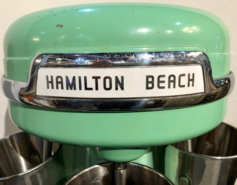 Hamilton Beach Milkshake Maker Vintage in Jadite Green at 1stDibs