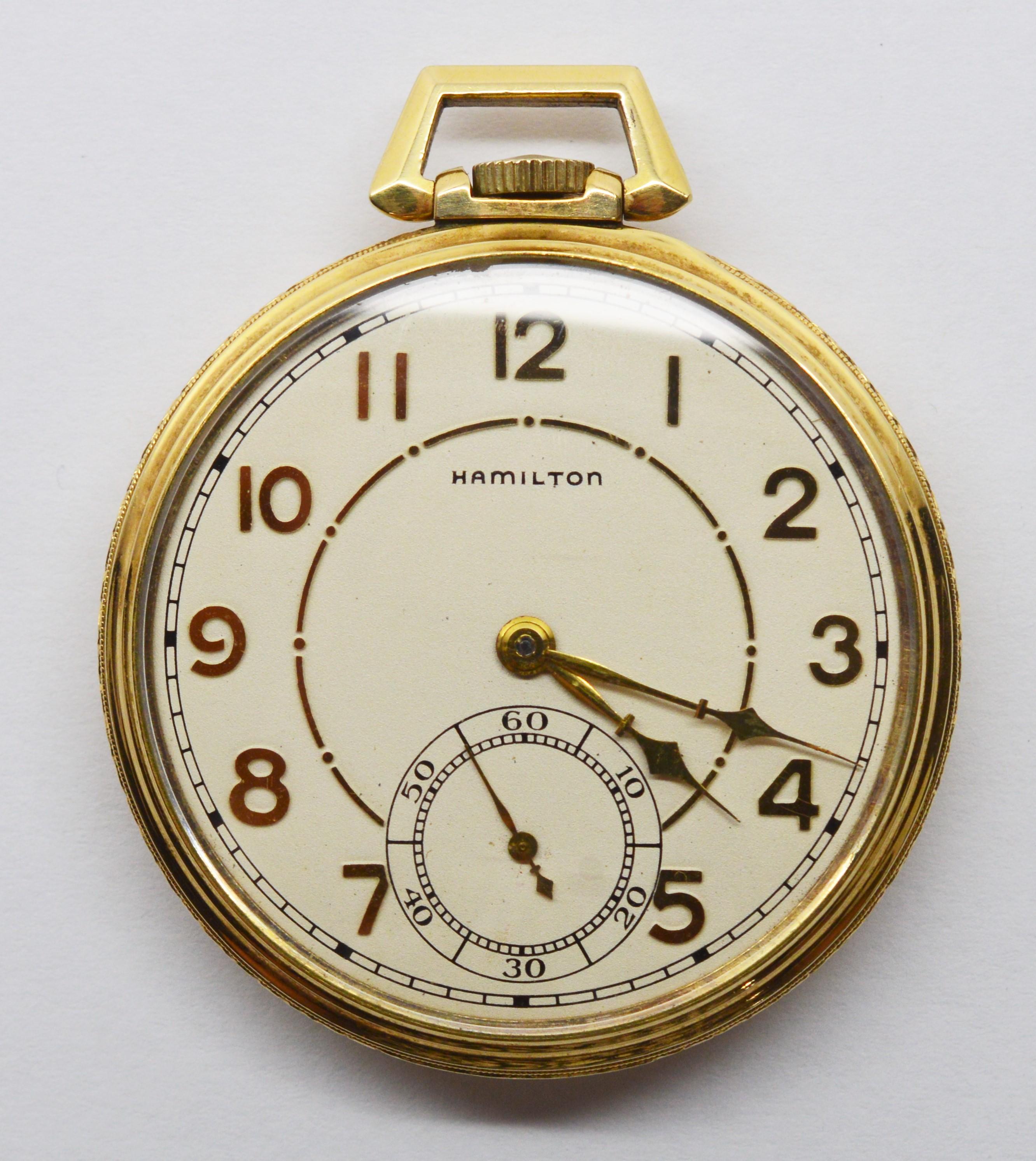 hamilton brass watch