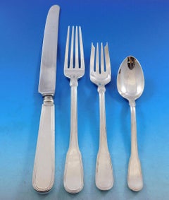 Hamilton by Tiffany and Co Sterling Silver Flatware Set 8 Service 43 Pcs Dinner