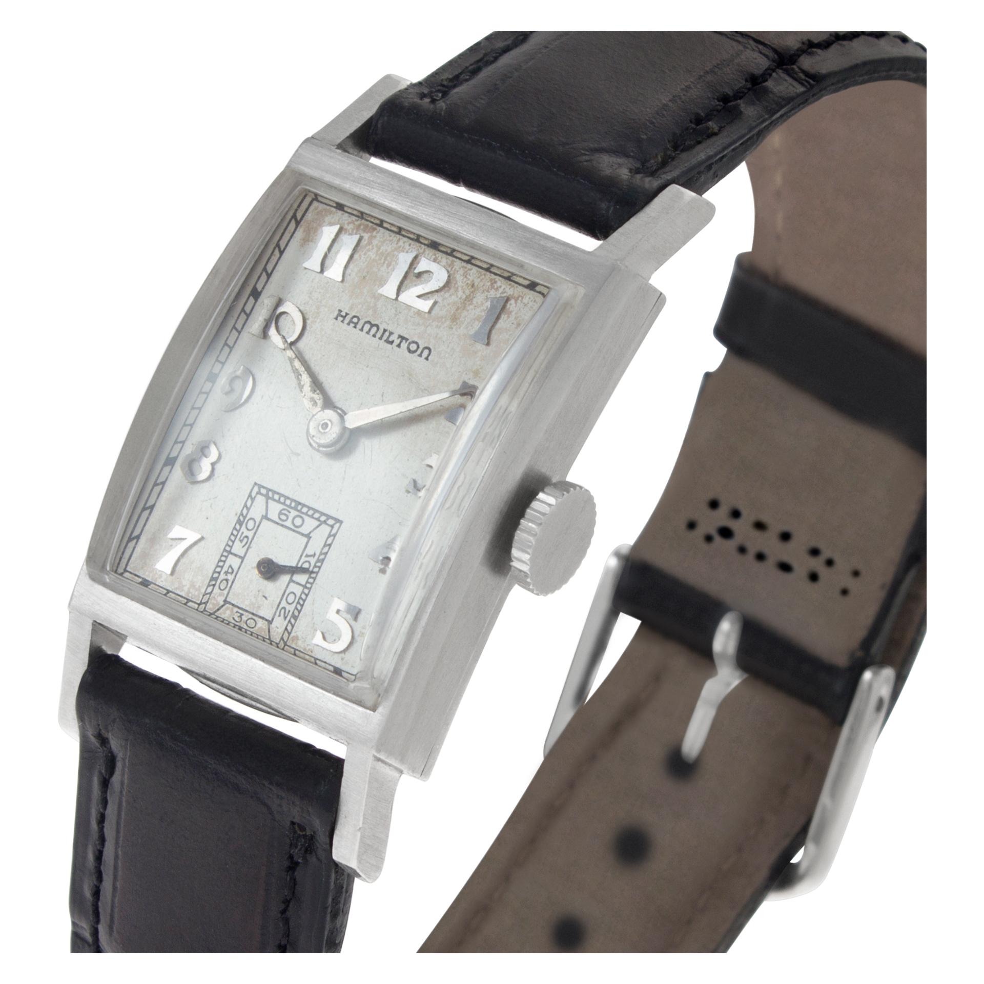 vintage hamilton rectangular watch