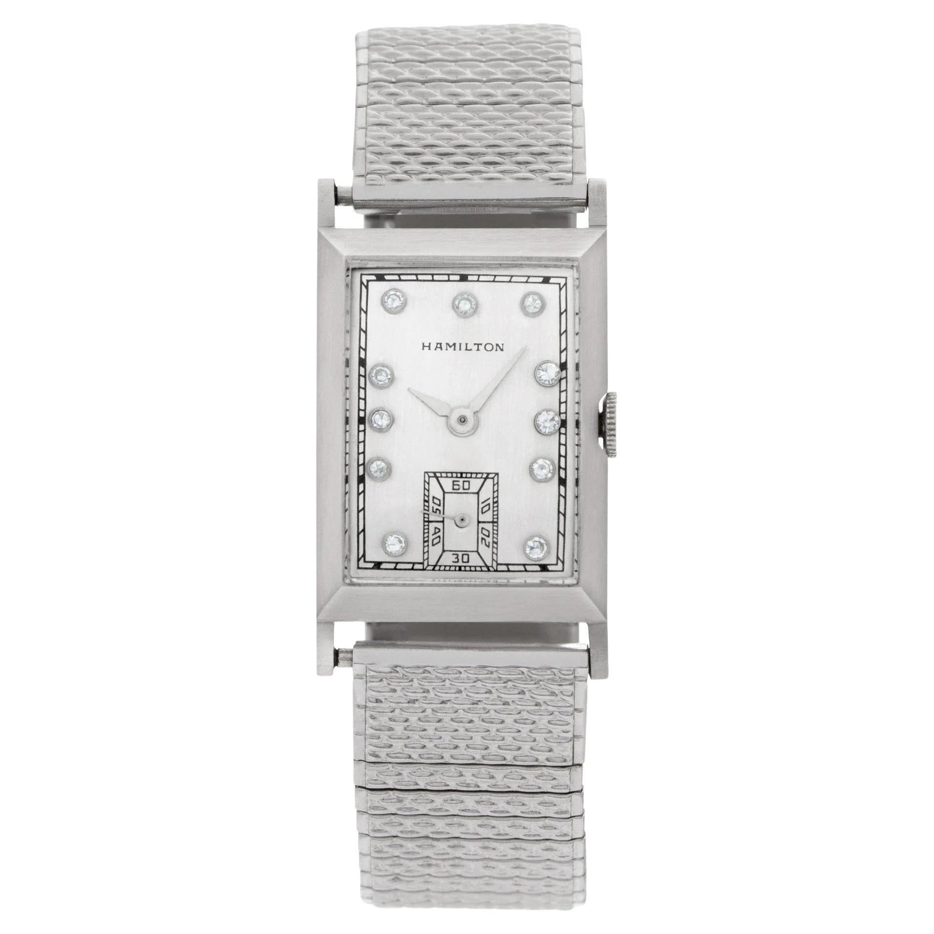 Hamilton Classic Platinum Manual Watch, Vintage Hamilton in Platinum