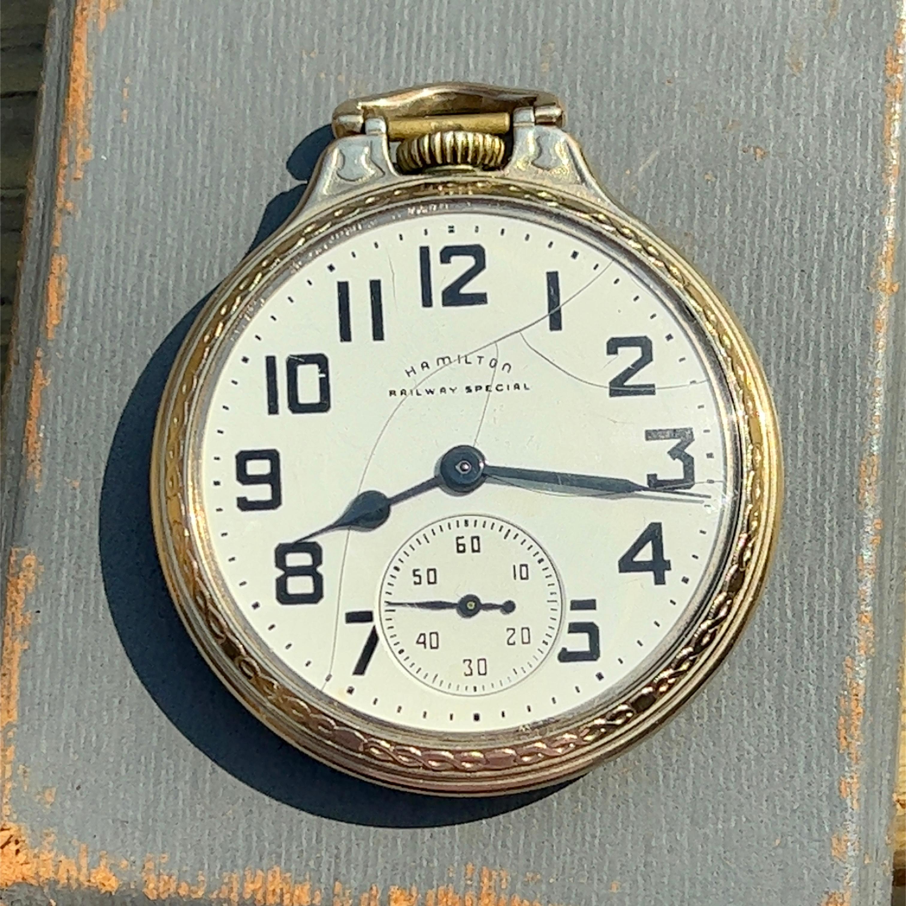 hamilton railroad special pocket watch