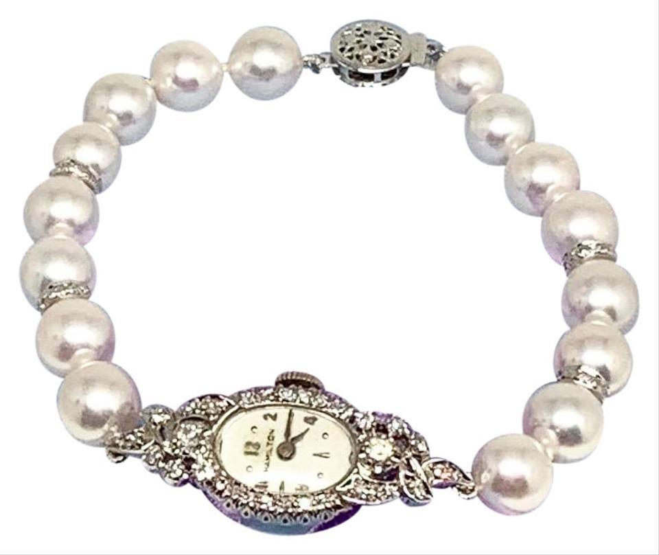 pearl bracelet watch