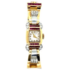 Vintage Hamilton Diamond Gold Watch