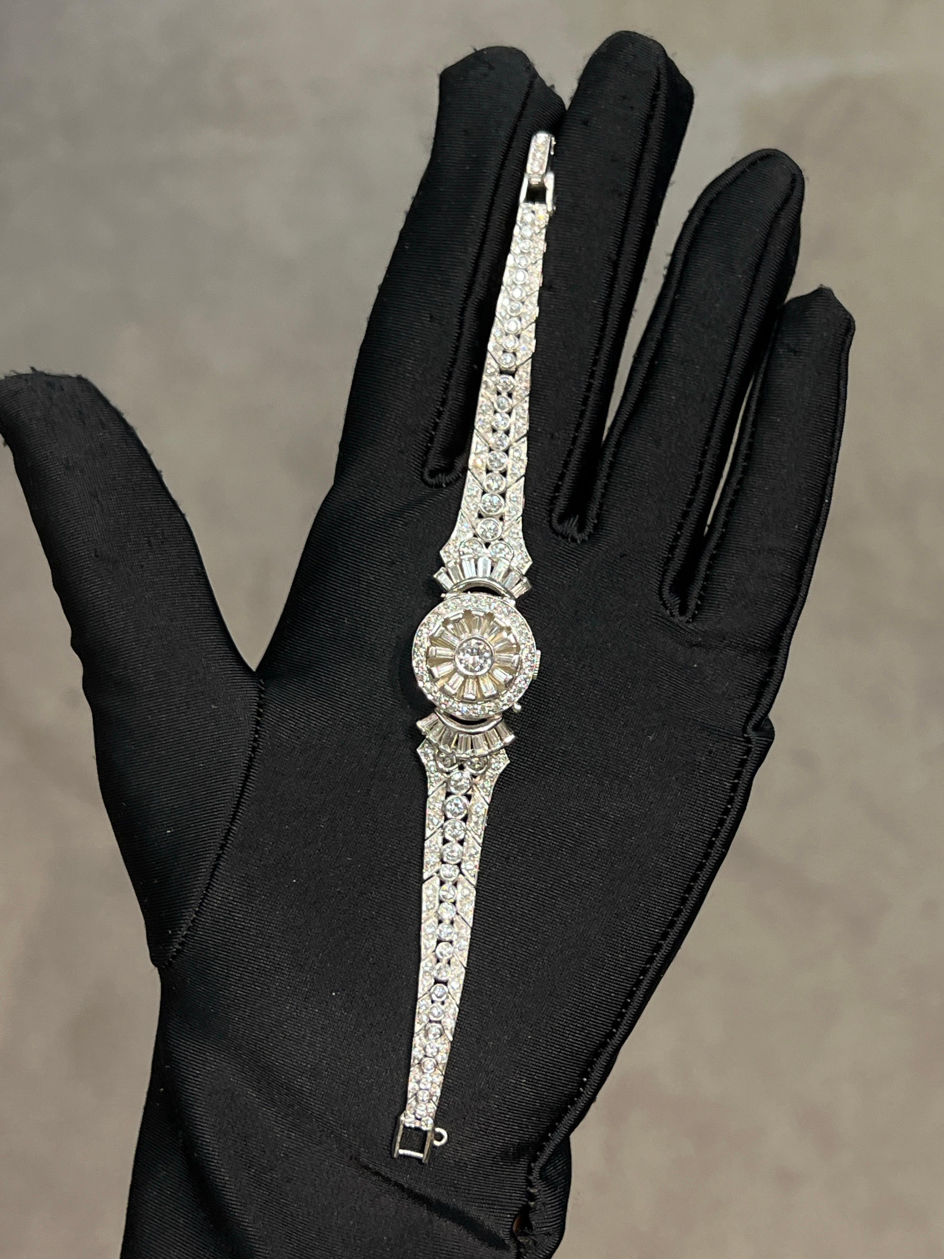 Art Deco Hamilton Diamond Hidden Watch For Sale