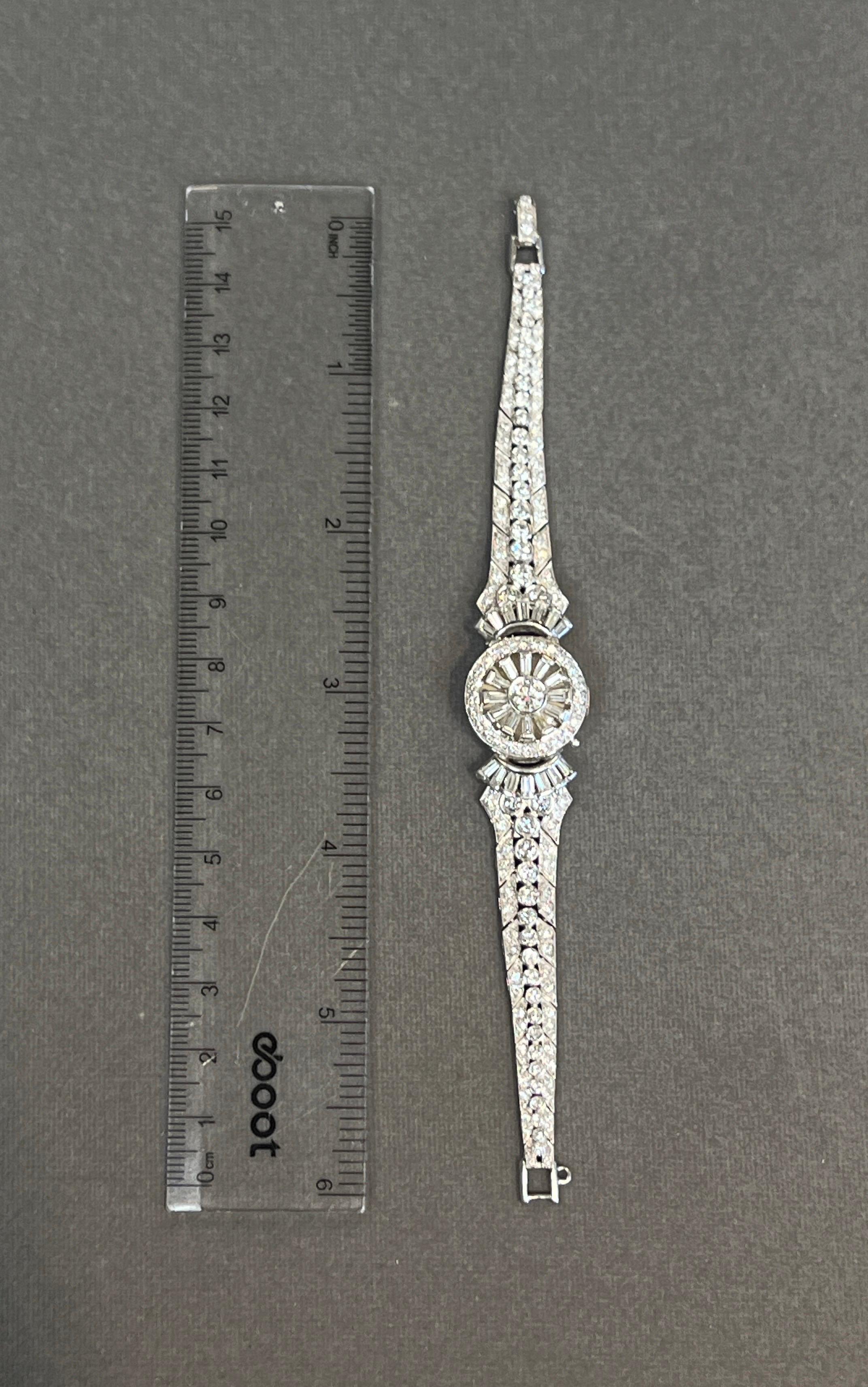 Mixed Cut Hamilton Diamond Hidden Watch For Sale