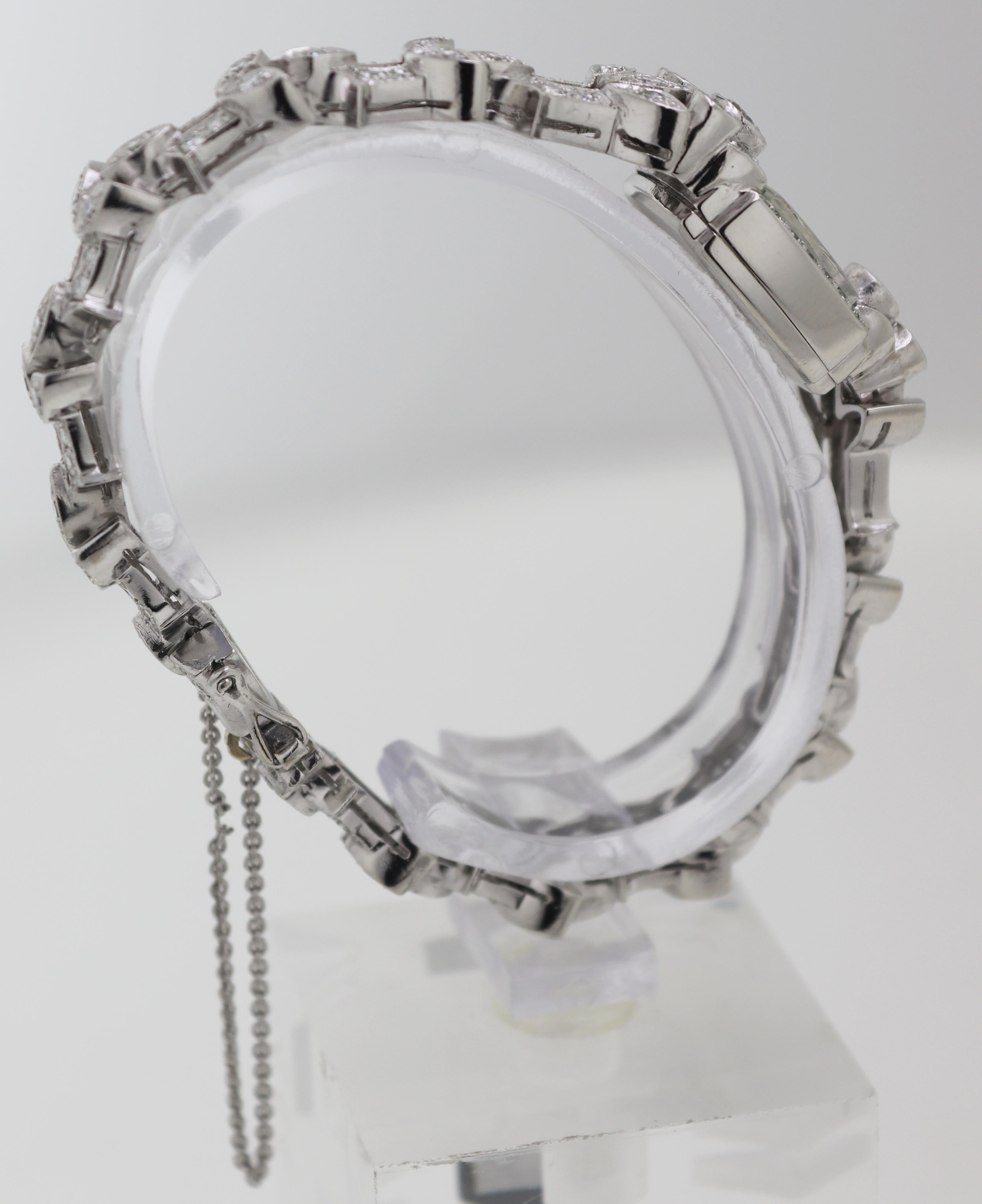 Women's Hamilton Diamond, Platinum Wristwatch For Sale