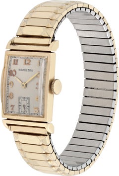 Hamilton Gilbert Vintage Yellow Gold Manual Wind Wristwatch