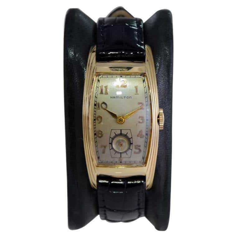 Hamilton Platinum Art Deco Tank Style with Original Diamond Dial For ...