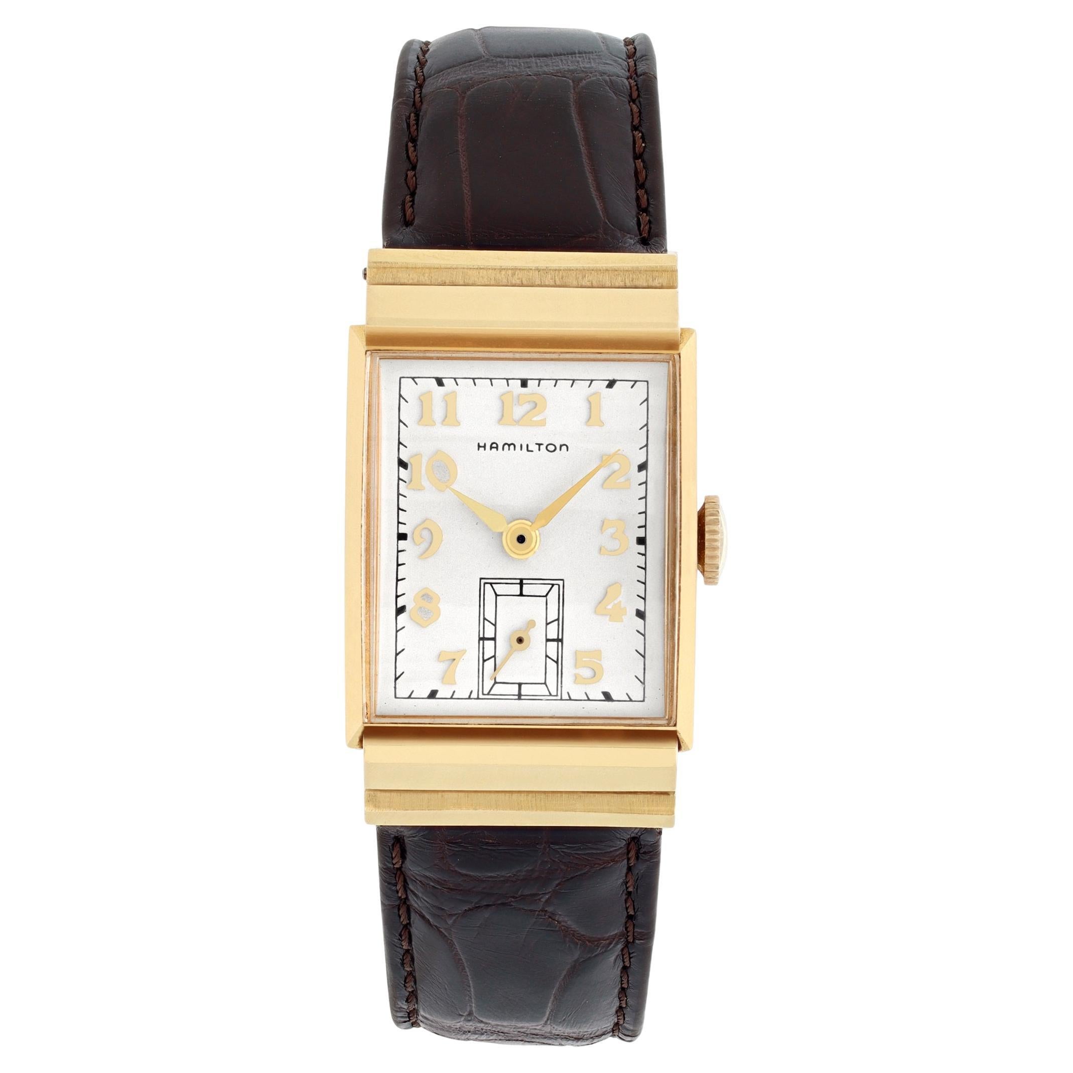 Hamilton Gordon Vintage Yellow Gold Manual Wind Wristwatch