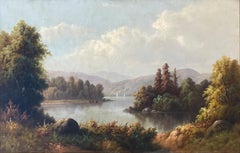 Antique "Lake Landscape" Hamilton Hamilton, Hudson River School View