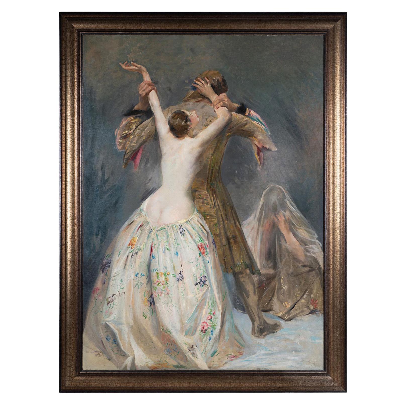 Hamilton Hamilton Oil on Canvas "Othello and Desdemona" For Sale