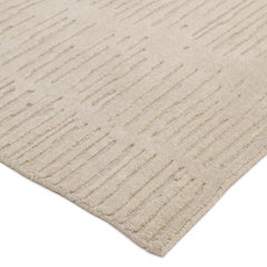 Hamilton Hand Loomed Contemporary Solid Wool 10' 0" x 14' 0" Beige Area Rug