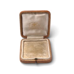 Hamilton & Inches antike Schmuckschatulle aus Leder, frühes 20. Jahrhundert