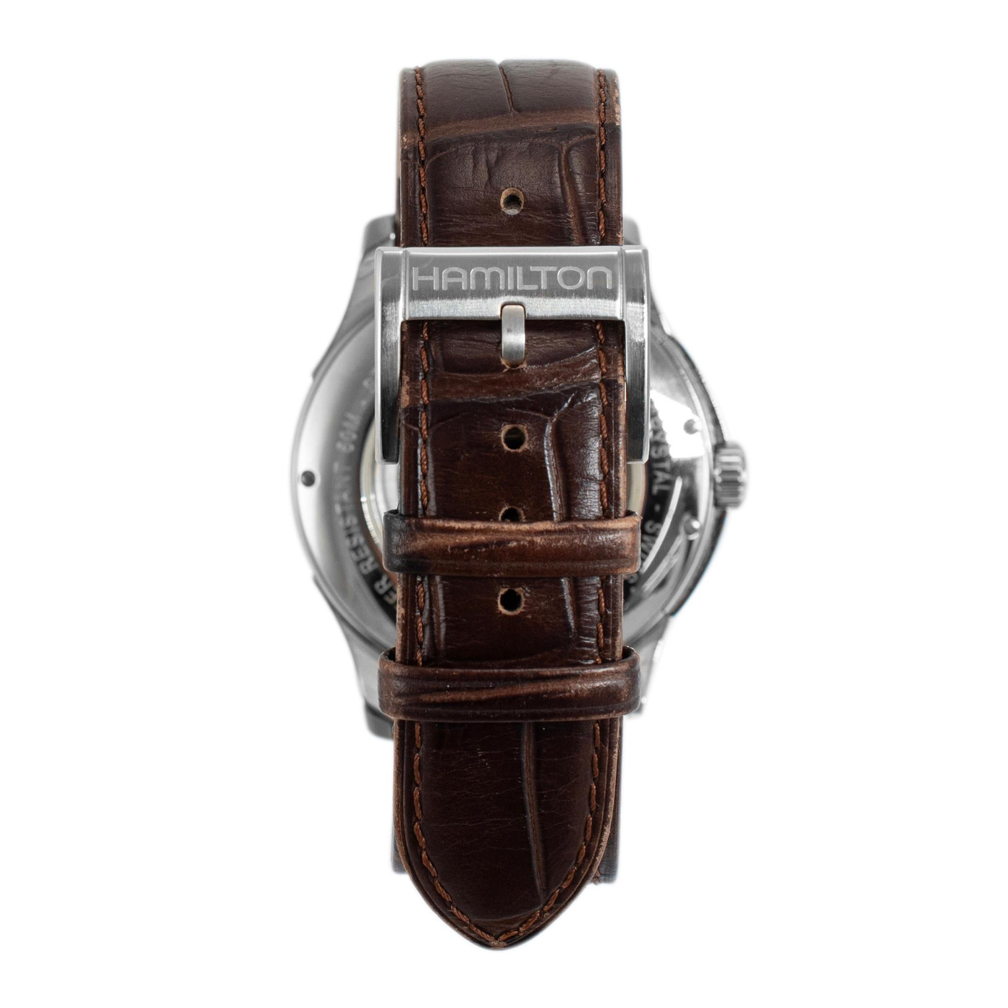 Hamilton Jazzmaster Open Heart 40MM H325650 Brown Dial Edelstahl Uhr 1