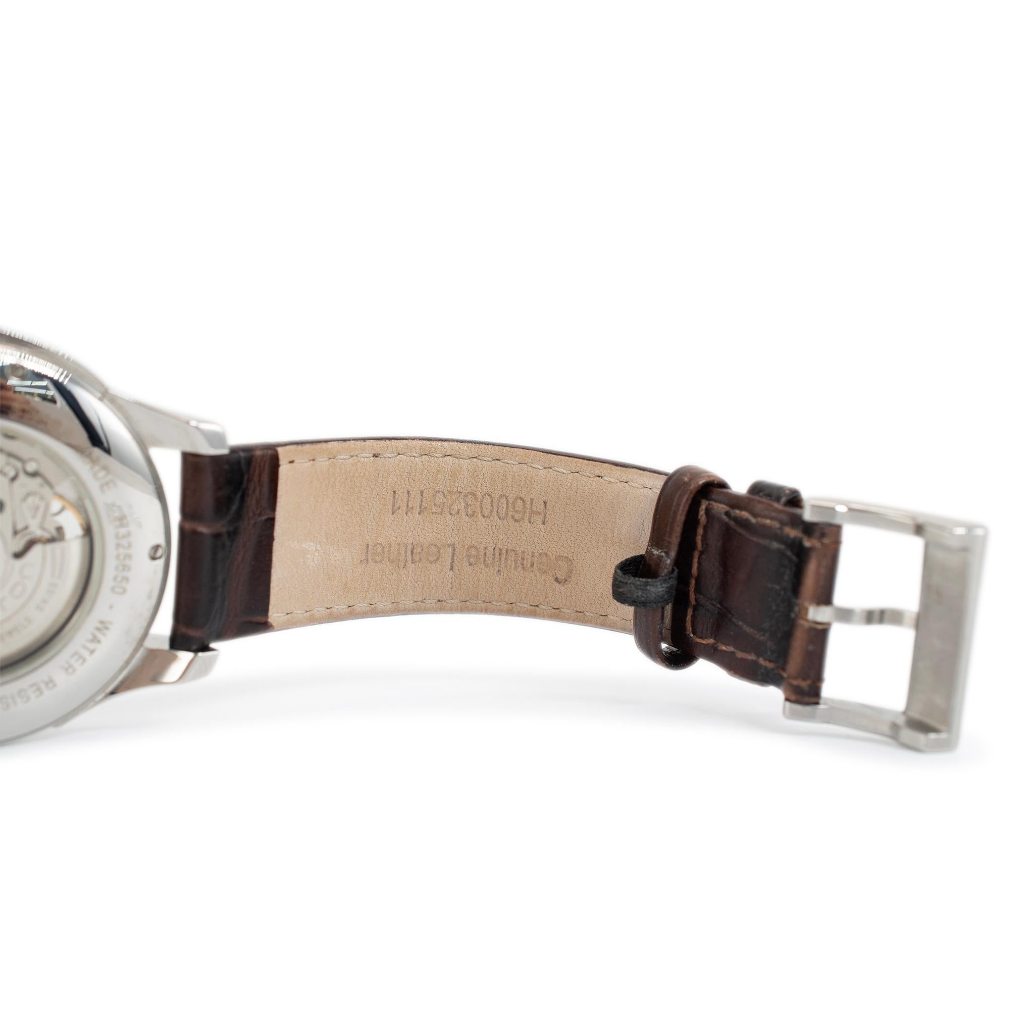 Hamilton Jazzmaster Open Heart 40MM H325650 Brown Dial Edelstahl Uhr 3